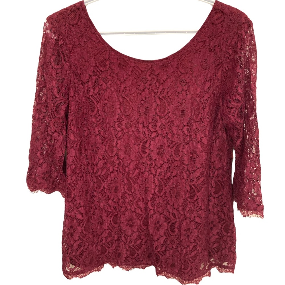 Maternity lace top